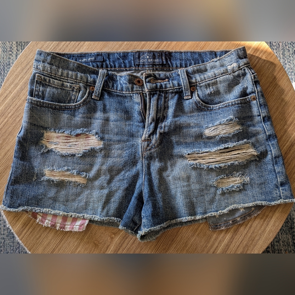 Lucky Brand Distressed Denim Shorts